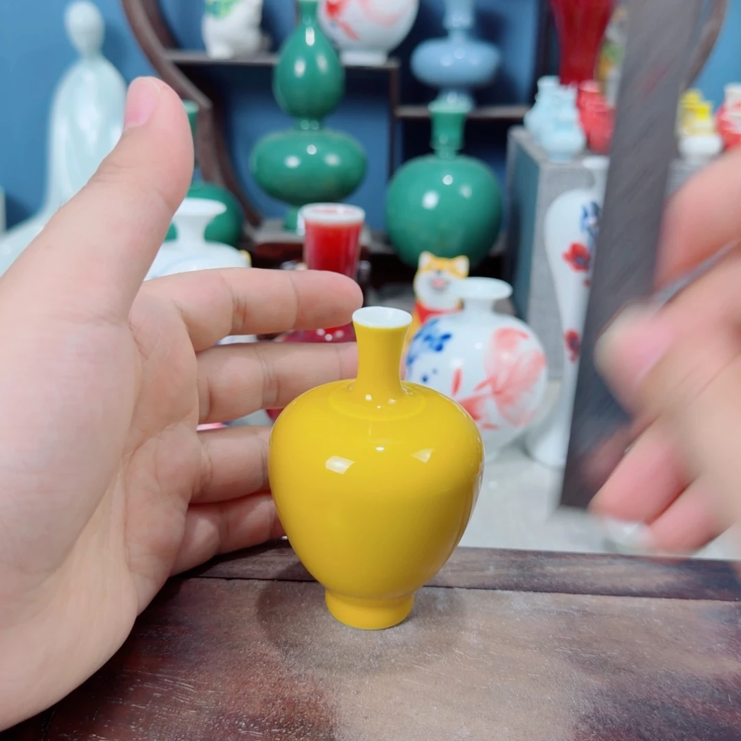 陶瓷手工小花器摆件