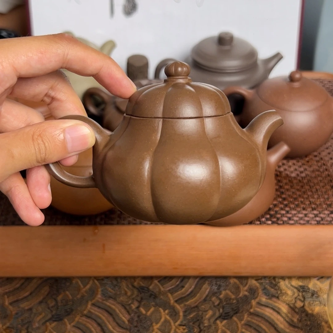 茶壶紫砂微瑕 筋纹文旦  200cc