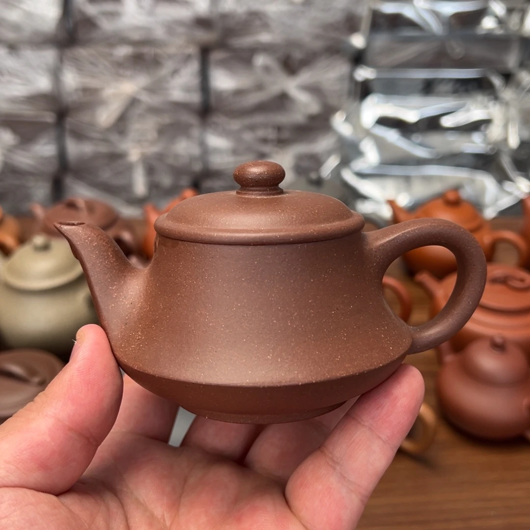茶壶紫砂微瑕150cc老紫泥一帆风顺
