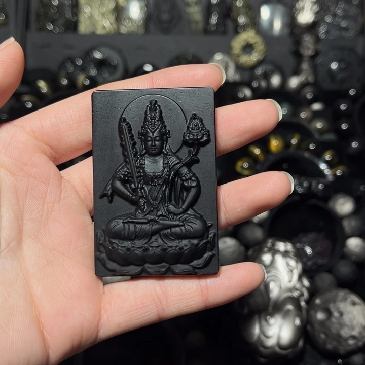 星***三黑曜岩未镶嵌珠宝奇石