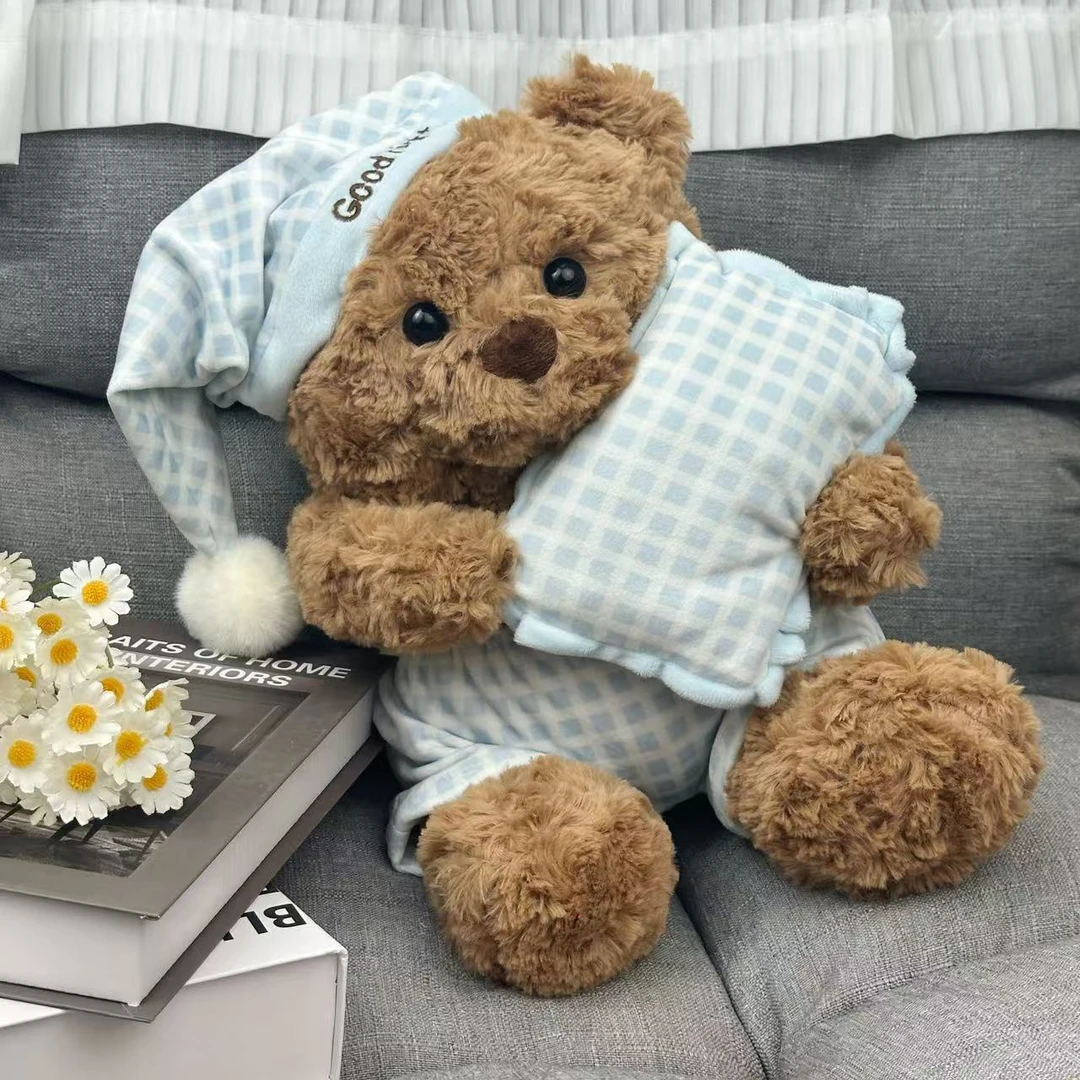 可爱新款睡衣小熊玩偶毛绒玩具陪伴公仔搂睡抱枕送男女生日礼物软