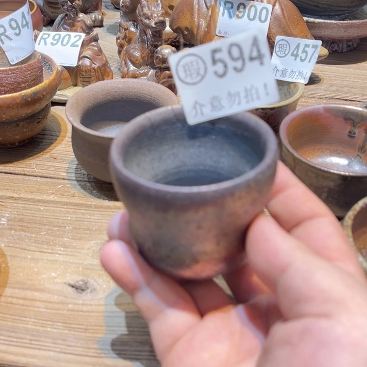 纯手工制作工艺（柴烧）裸烧微瑕594