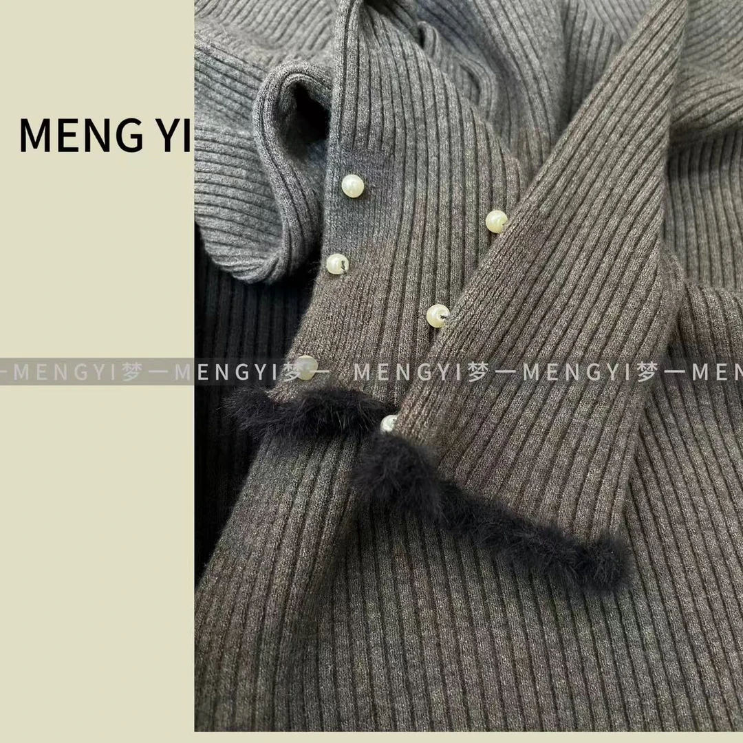 （秀儿）小众感氛围高级保暖针织上衣-8885
