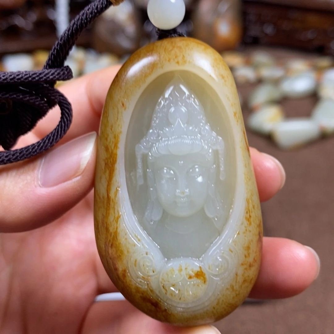 和田玉未镶嵌挂件