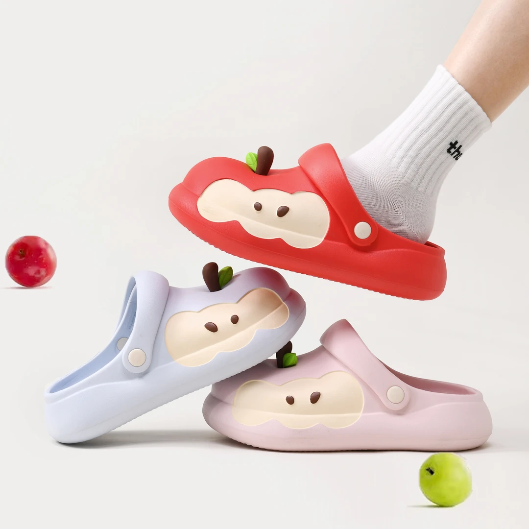 鸳鸯苹果洞洞鞋女款夏季网红爆款可爱防滑外穿韩版海边沙滩凉拖鞋