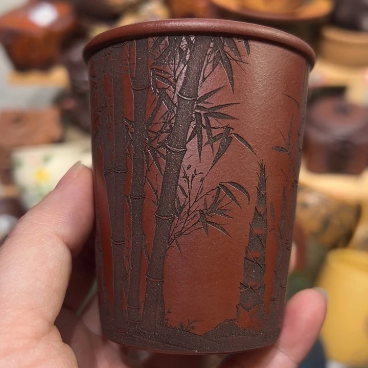 紫砂茶杯宜兴紫砂主人杯