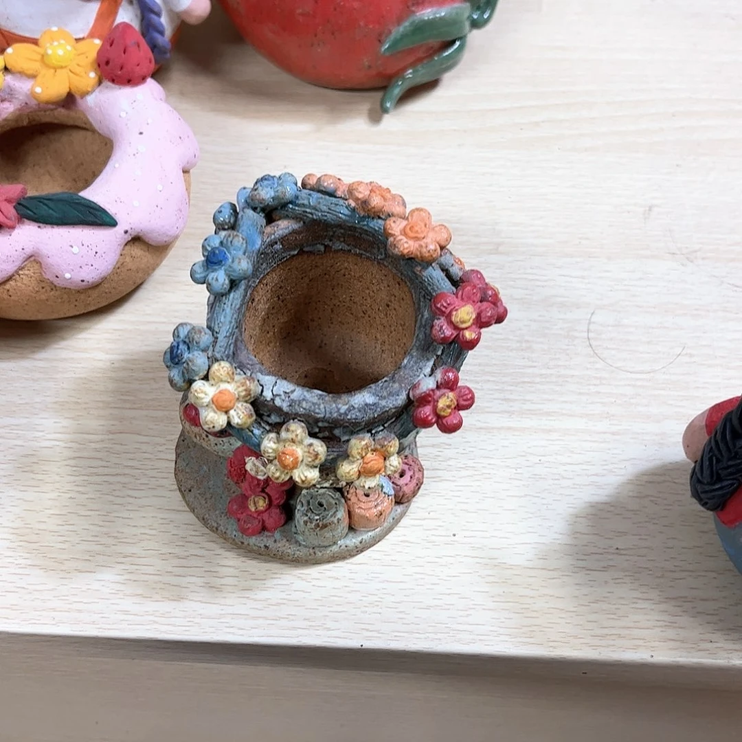 泥塑纳*措古镇炻陶花盆