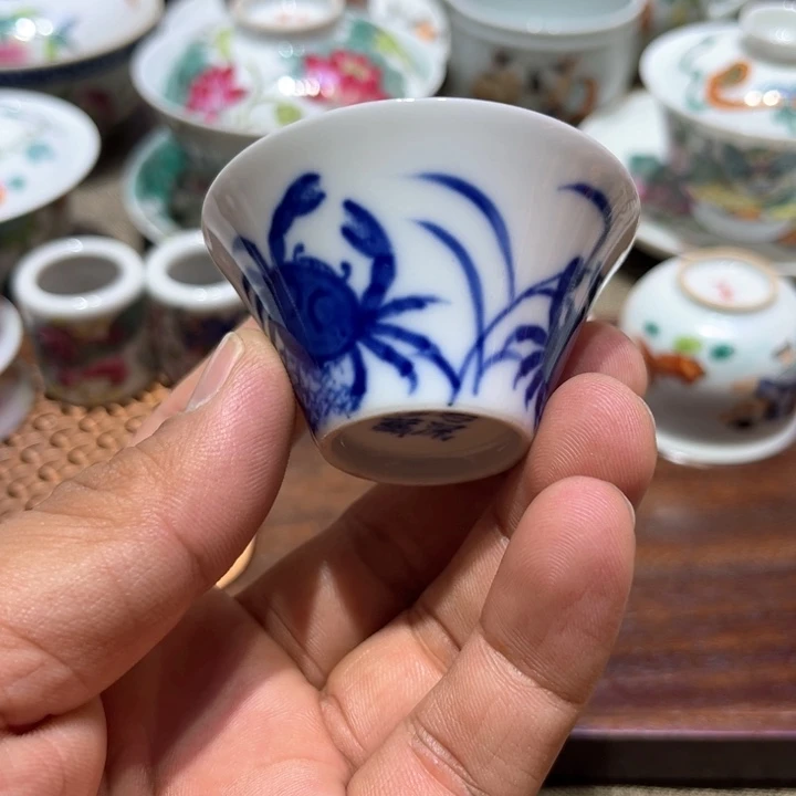 纯手绘精品盖碗杯