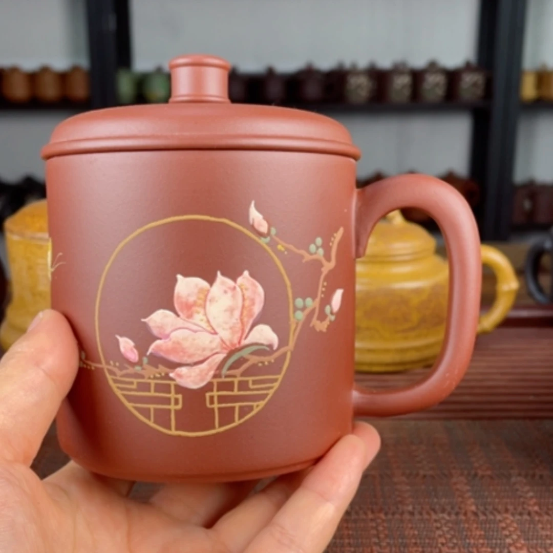 【闪购商品】茶杯紫砂宜兴原矿紫砂盖杯微瑕