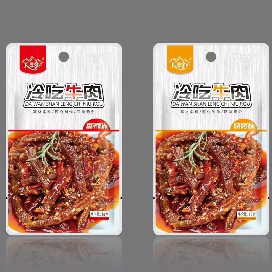 香辣味烧烤味冷吃牛肉休闲零食馋嘴小吃