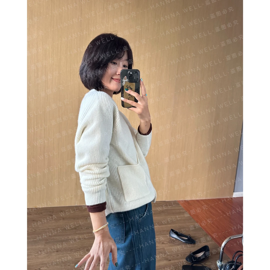 386号【年中狂欢】不退换！ “蔷薇开衫” 不费力的美慵懒自在KS4C8655