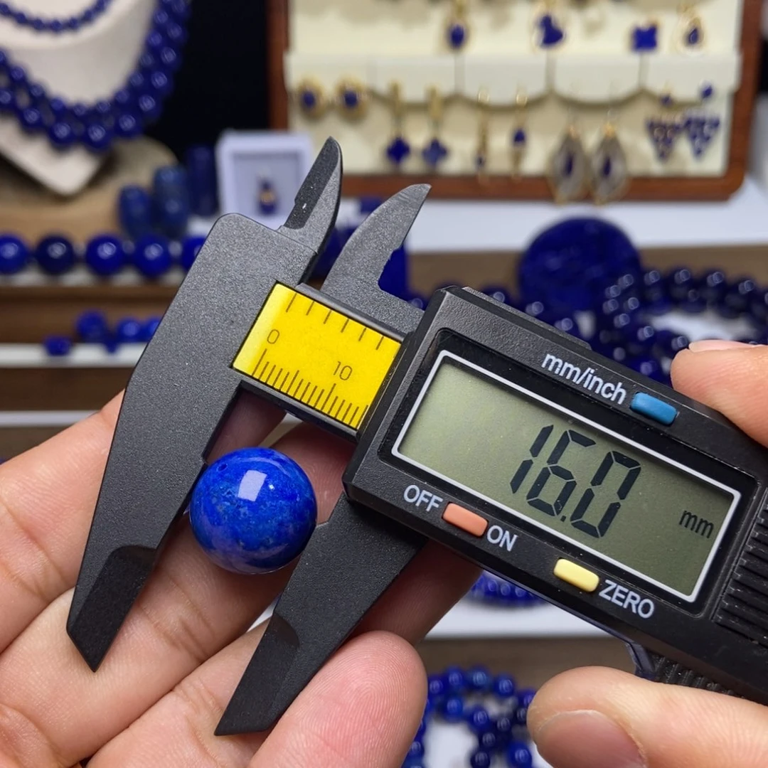 青金石未镶嵌老矿 高品 单珠