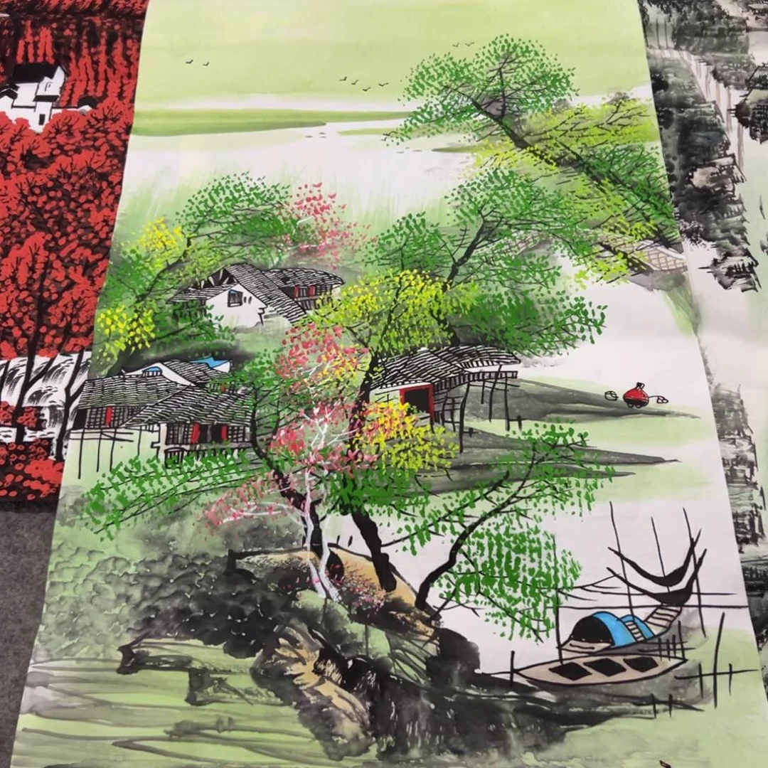 国画国画作品画心一张