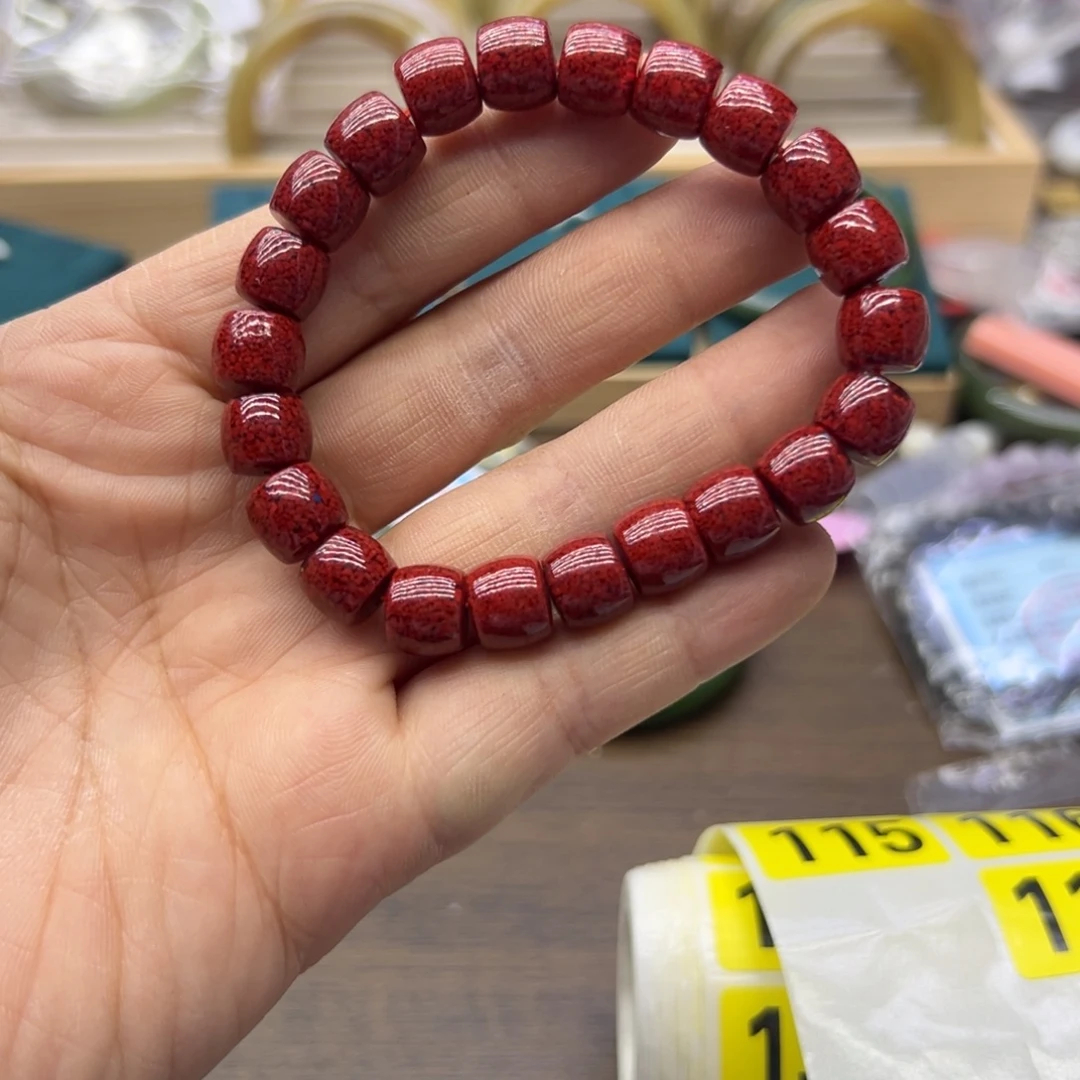 天然辰砂晶体砂编号112