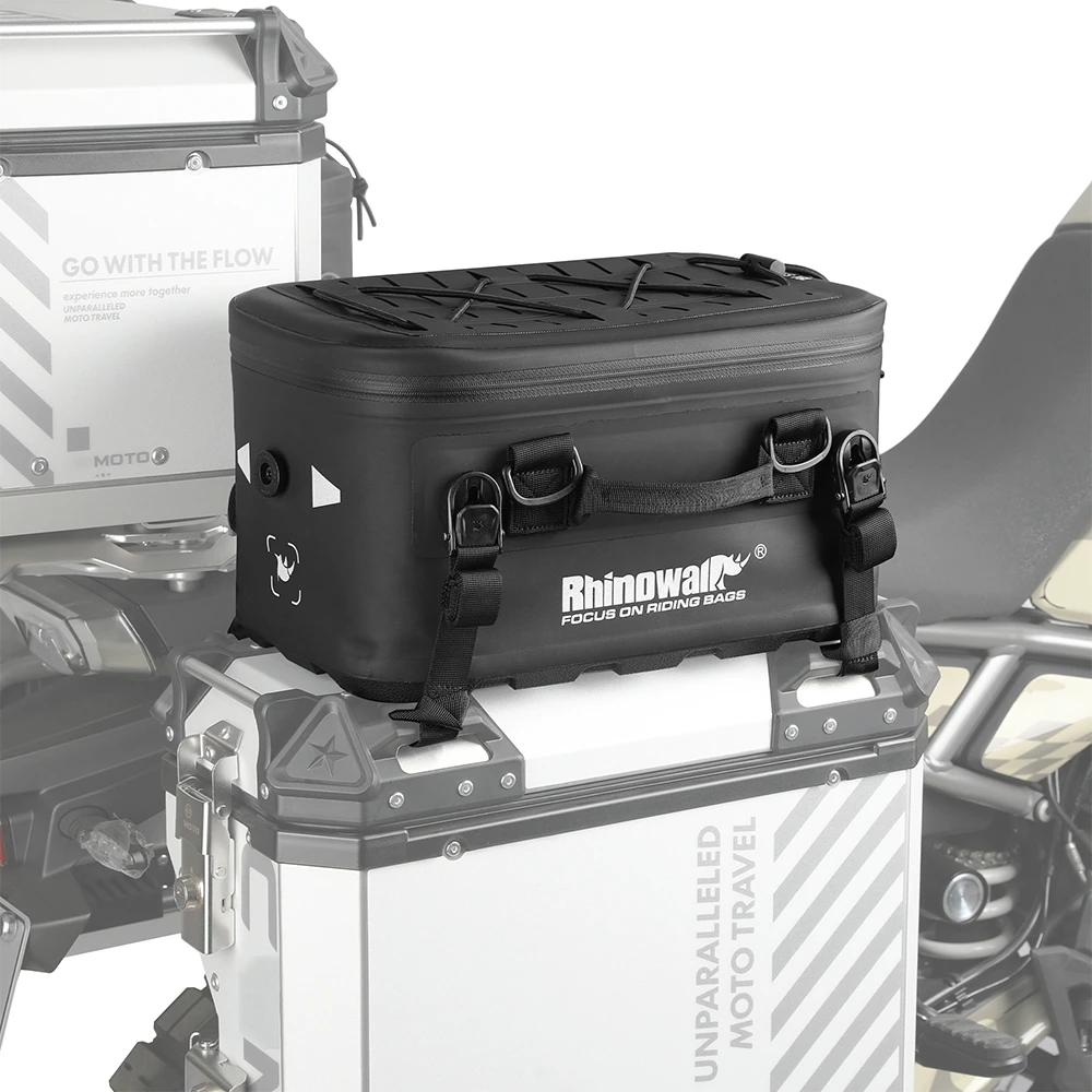 犀牛漫步堡垒系列摩托车摩旅全防水保温边箱拓展尾摩托车后座包