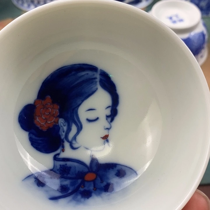 杯现代景德镇全手工全手绘茶具1678888