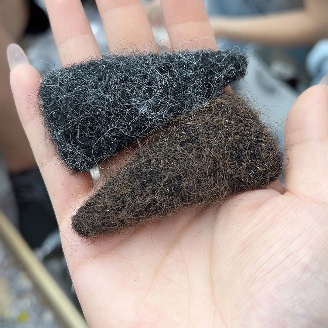 非金属仿珍珠咖色灰色三角掰掰夹