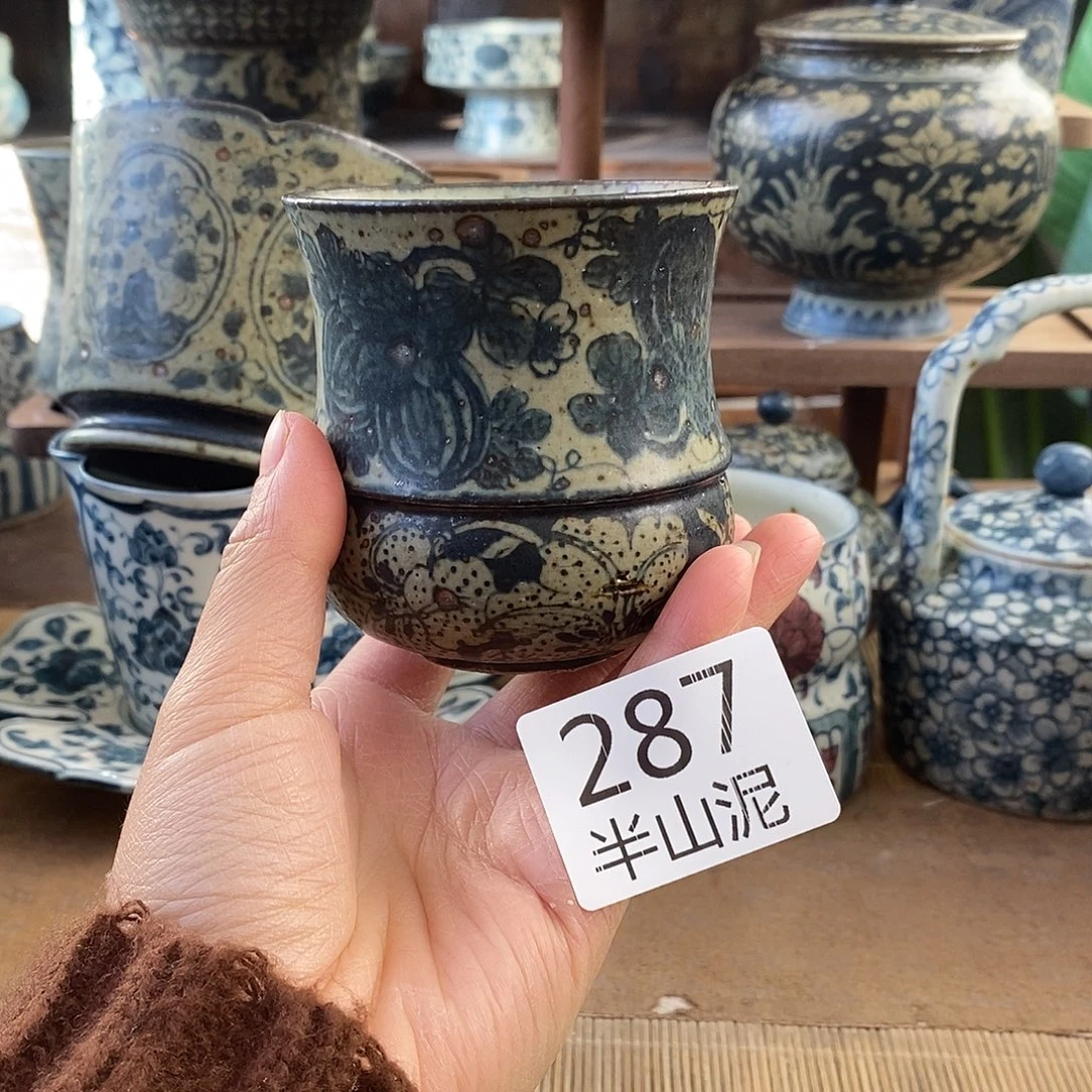 陶手工手绘青花高温陶瓷