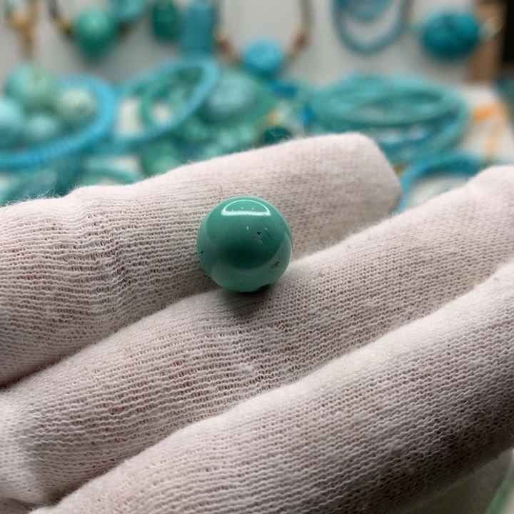 绿松石未镶嵌圆珠
