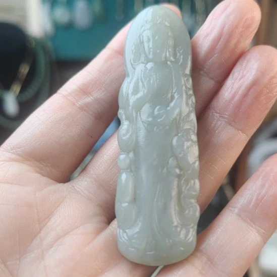 和田玉（青玉）未镶嵌颈饰