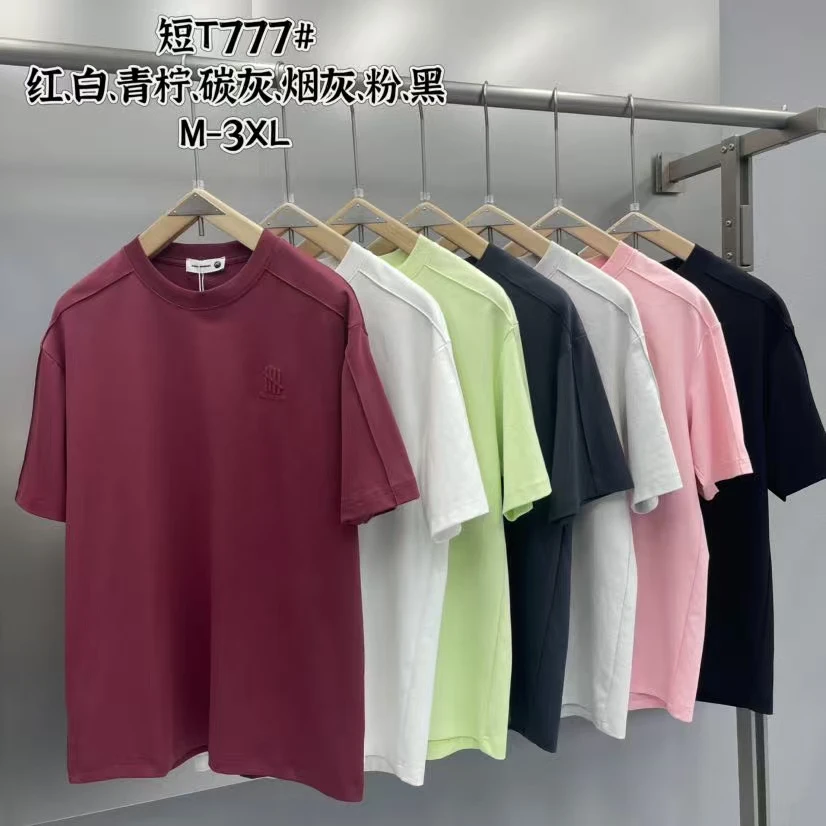 (Y-777)#乐-夏季新款潮牌重磅简约短袖