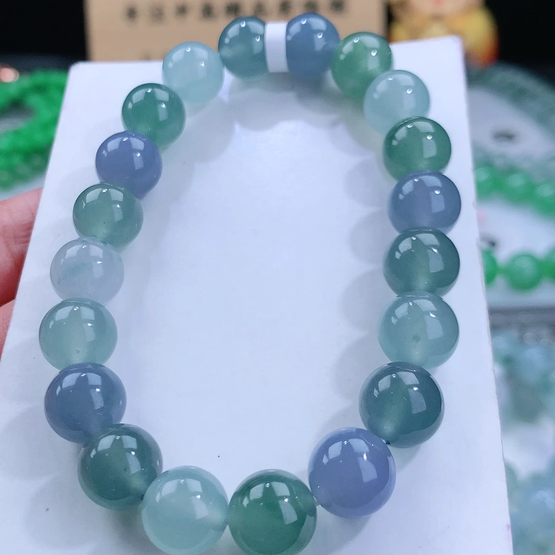 翡翠手链未镶嵌卡10mm