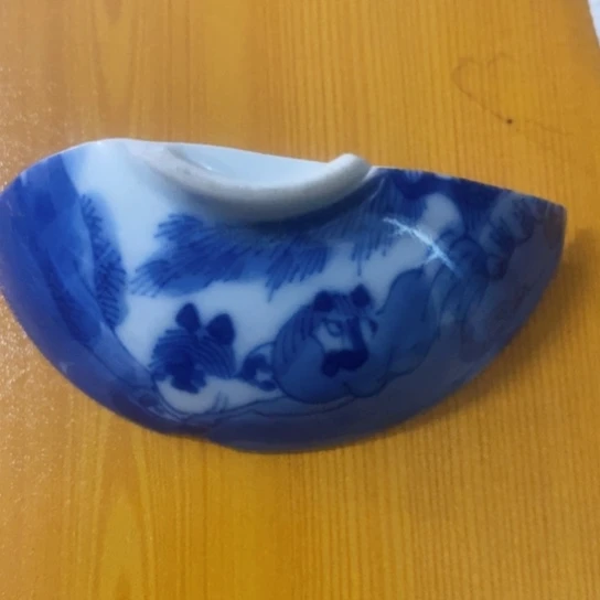 长***庚瓷片现代瓷器青花瓷片