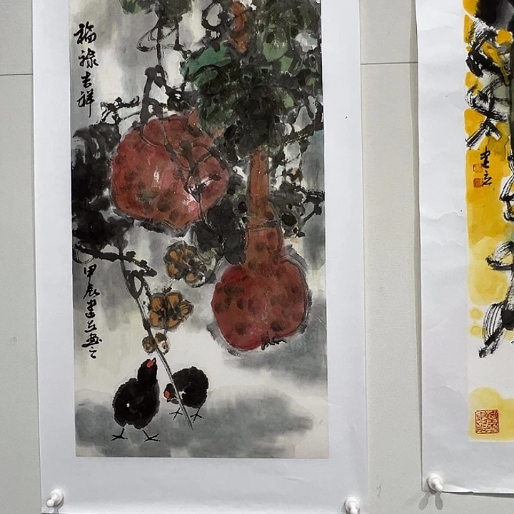 国画查建立老师山水作品