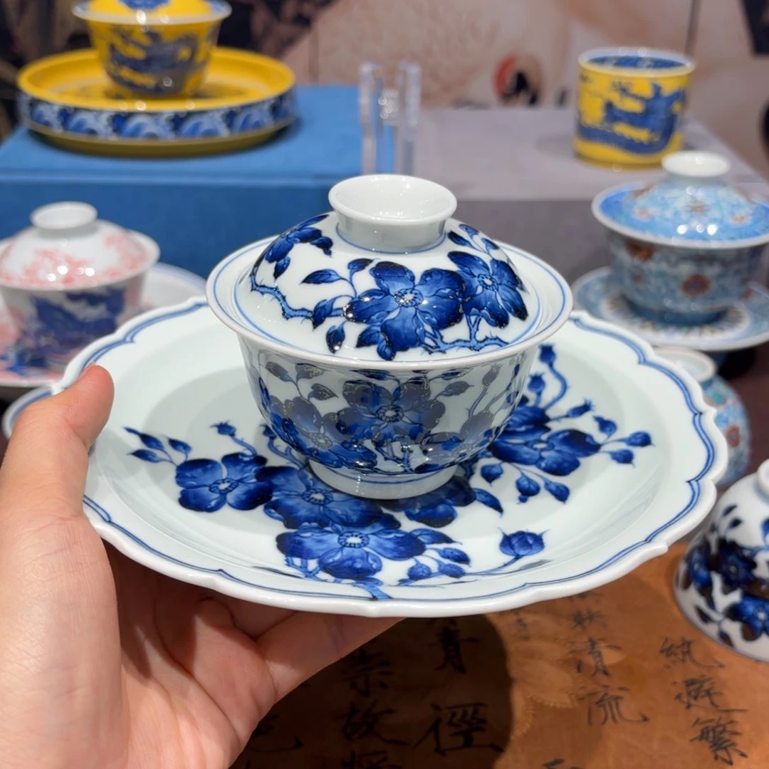橙*?手工手绘陶瓷茶具