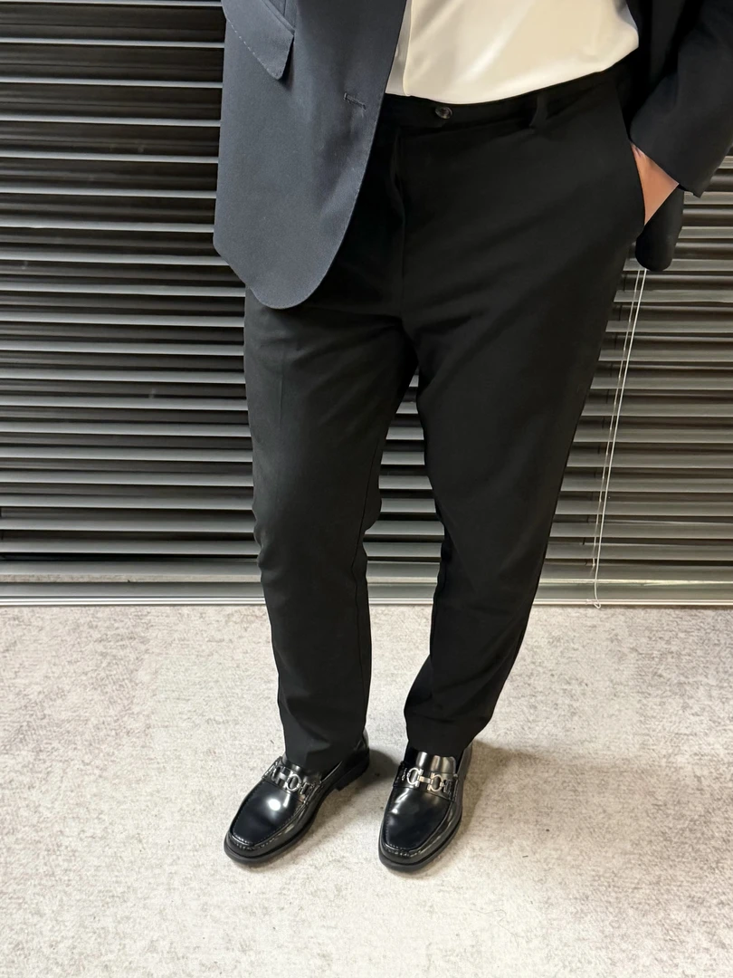 春秋新款男士商务百搭简约时尚修身休闲西装裤k535