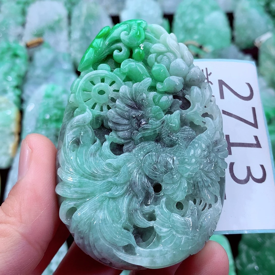 翡翠未镶嵌吊坠(不含链)