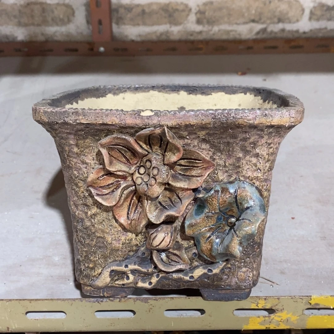 红陶青藤花器多肉花盆