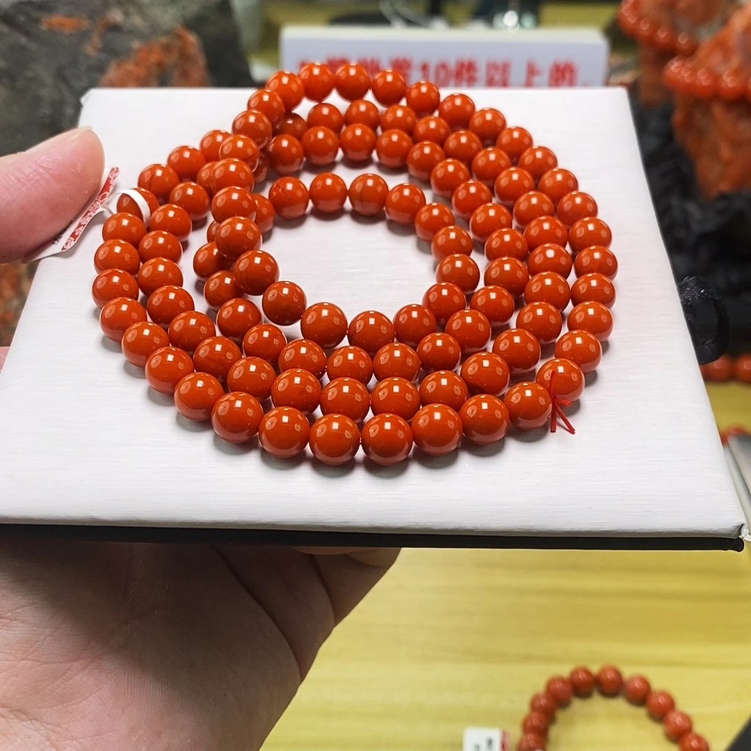 南红玛瑙未镶嵌手链