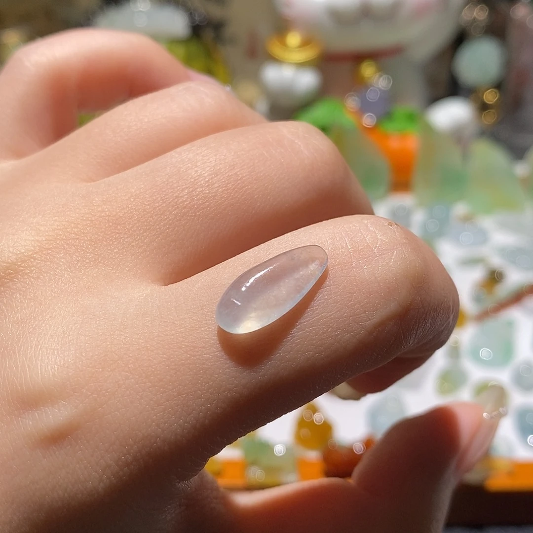 翡翠未镶嵌耳饰随型