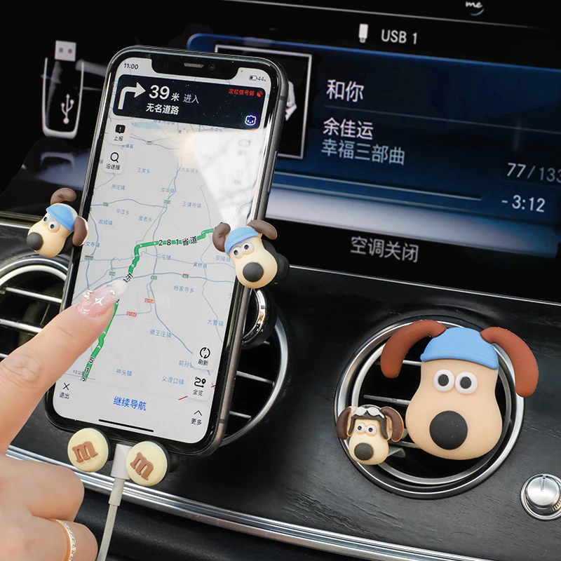 手机车载支架新款可爱网红车内出风口导航固定架车用万能汽车支撑