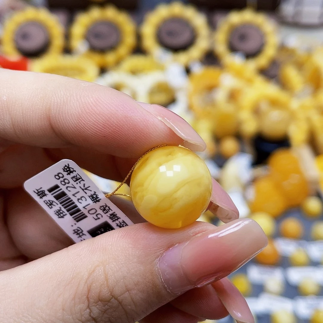 未镶嵌琥珀珠宝奇石L*e单珠尺寸15.7瑕疵.福利款