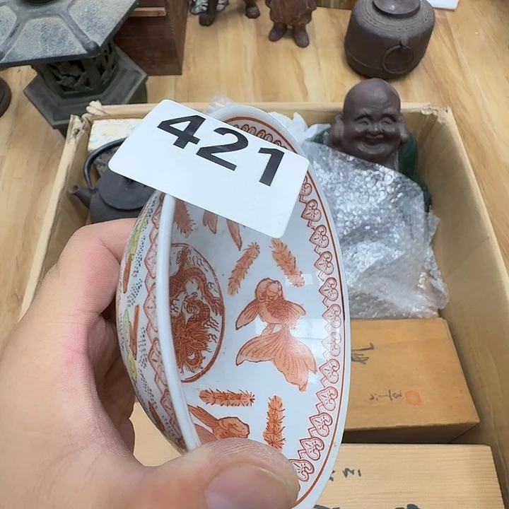 瓷片工艺品摆件瓷器摆件正能量