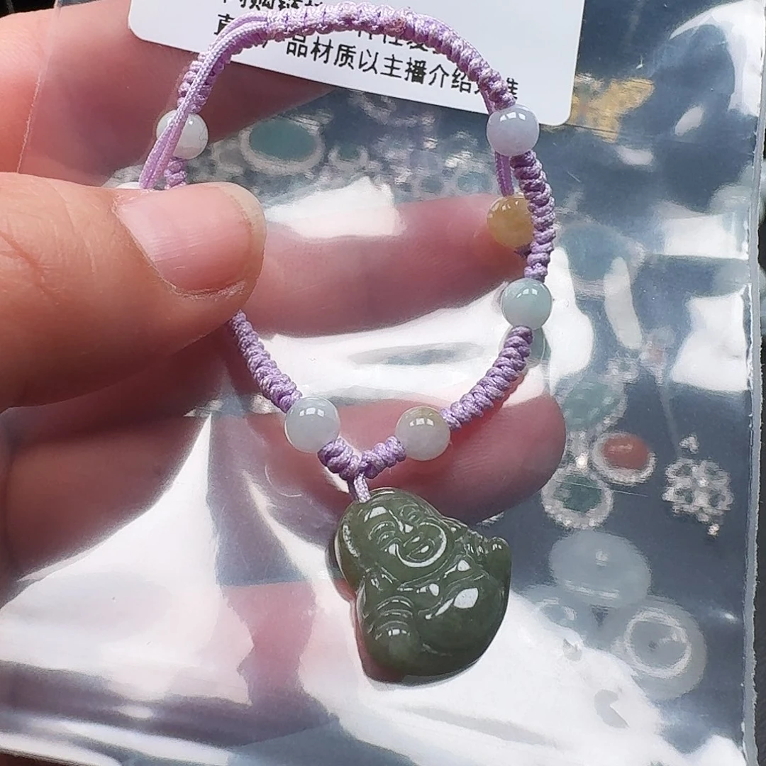 翡翠耳饰未镶嵌天然A货翡翠7831