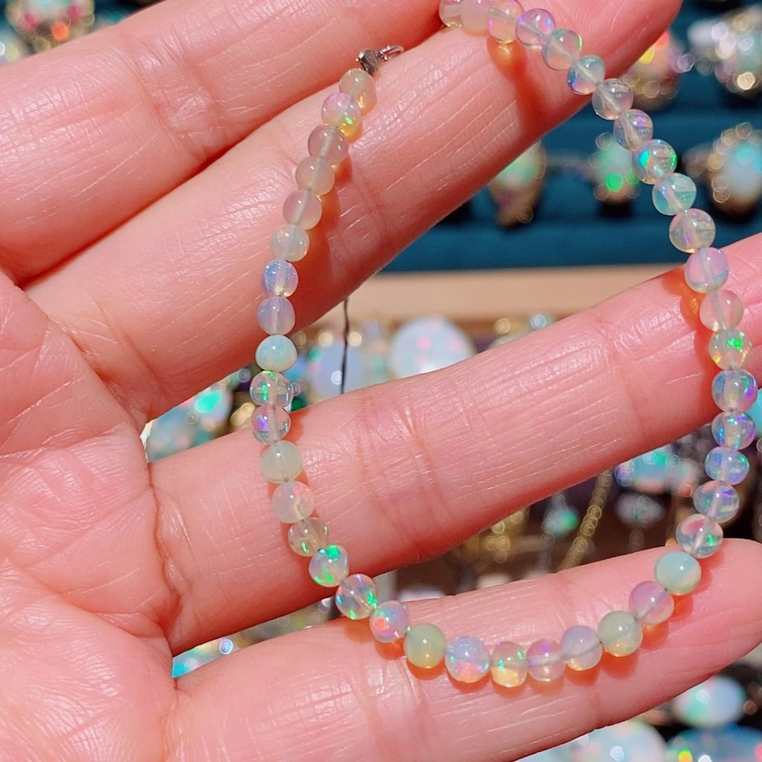 欧泊银S925镶嵌手链