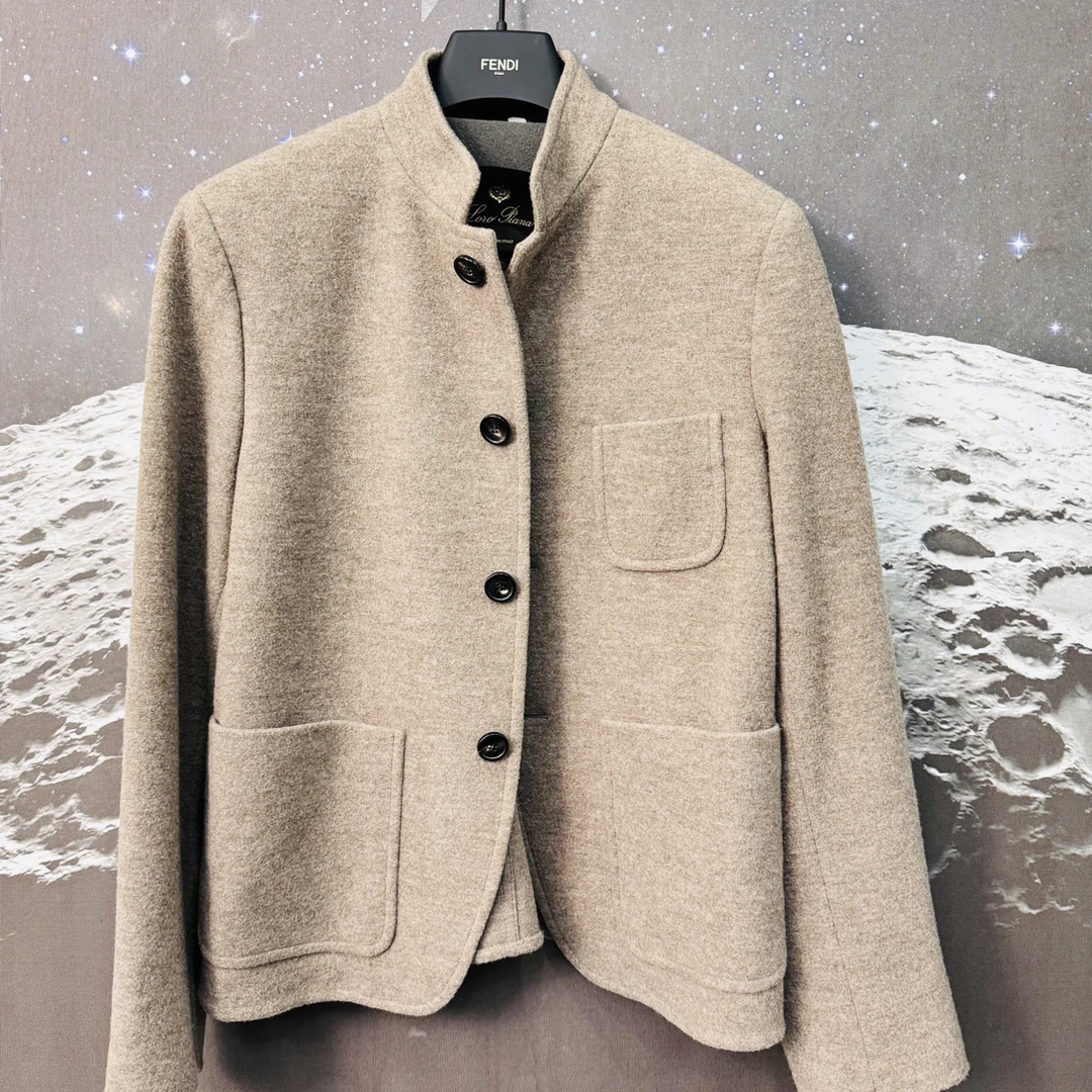 99新 Loro Piana/诺悠翩雅 100%绵羊毛外套44码Ysc4428