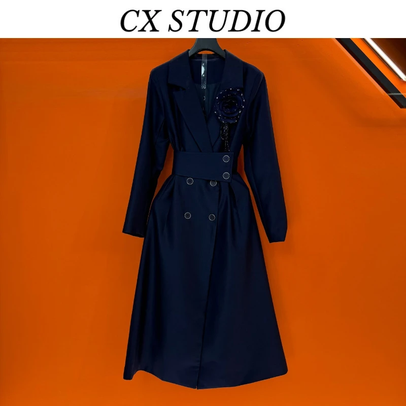 YC编码47 经典收腰轻奢时尚连衣裙（定制女装）CX196