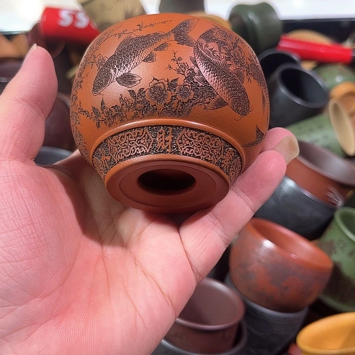 茶杯紫砂全手工紫砂主人杯