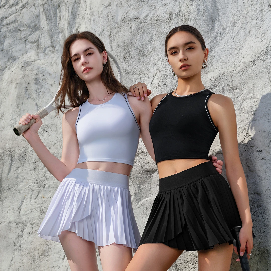 运动健身一体固定杯高级感外穿训练高强度防震瑜伽背心1219