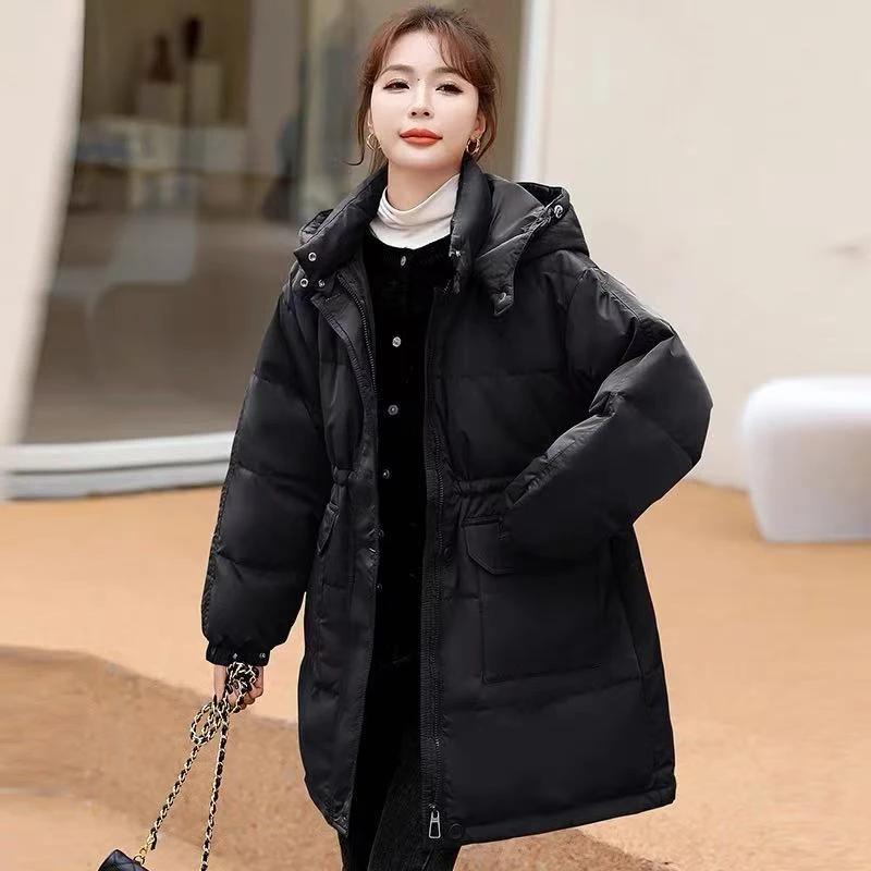 【羽绒服】索尼尔保羅冬季保暖加绒加厚款宽松外套女装3859[YN]