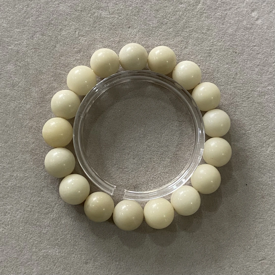 P451白玉菩提卡1.4＋圆珠单圈手串（底色多样，发其一）