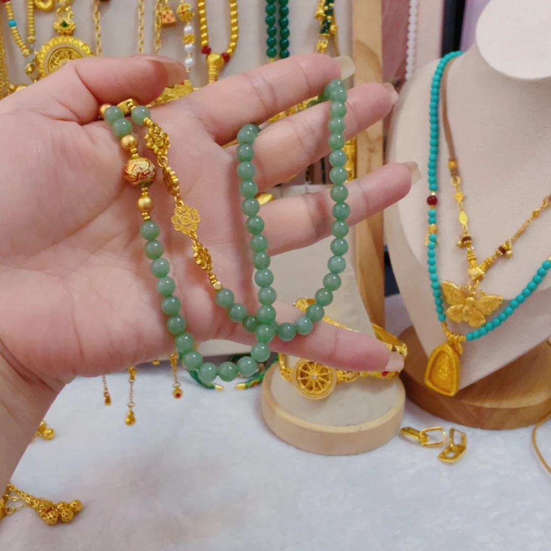 合金合金新款绿野丛林配双勾链子