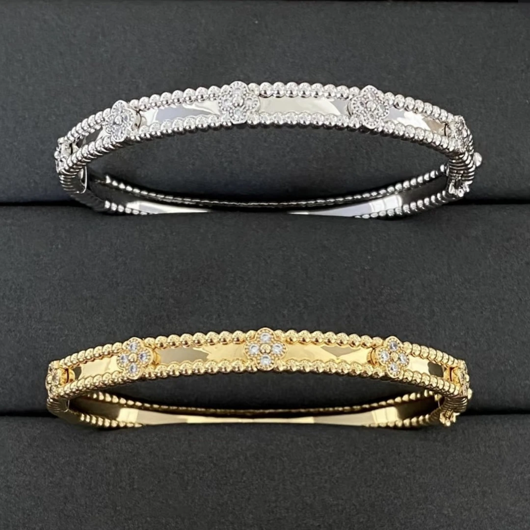 18k金镶嵌满钻万花筒手镯 重金版（多样性发货