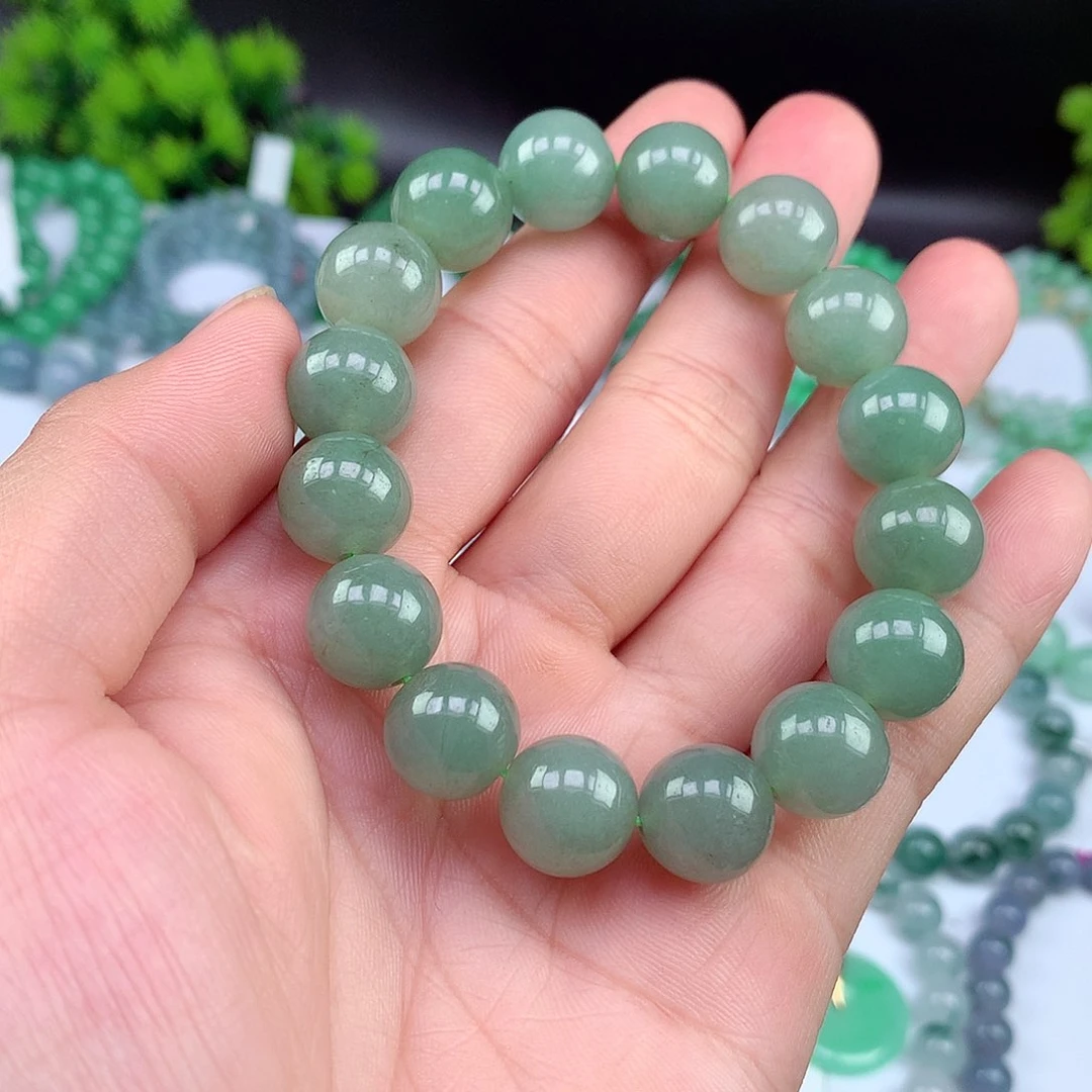 翡翠未镶嵌颈饰手串