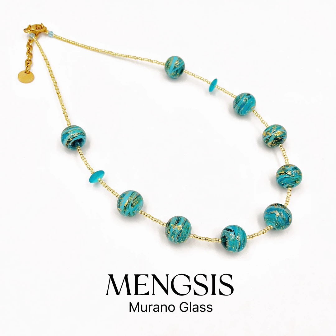 意大利Murano琉璃  迷你小米珠设计师项链    12.10