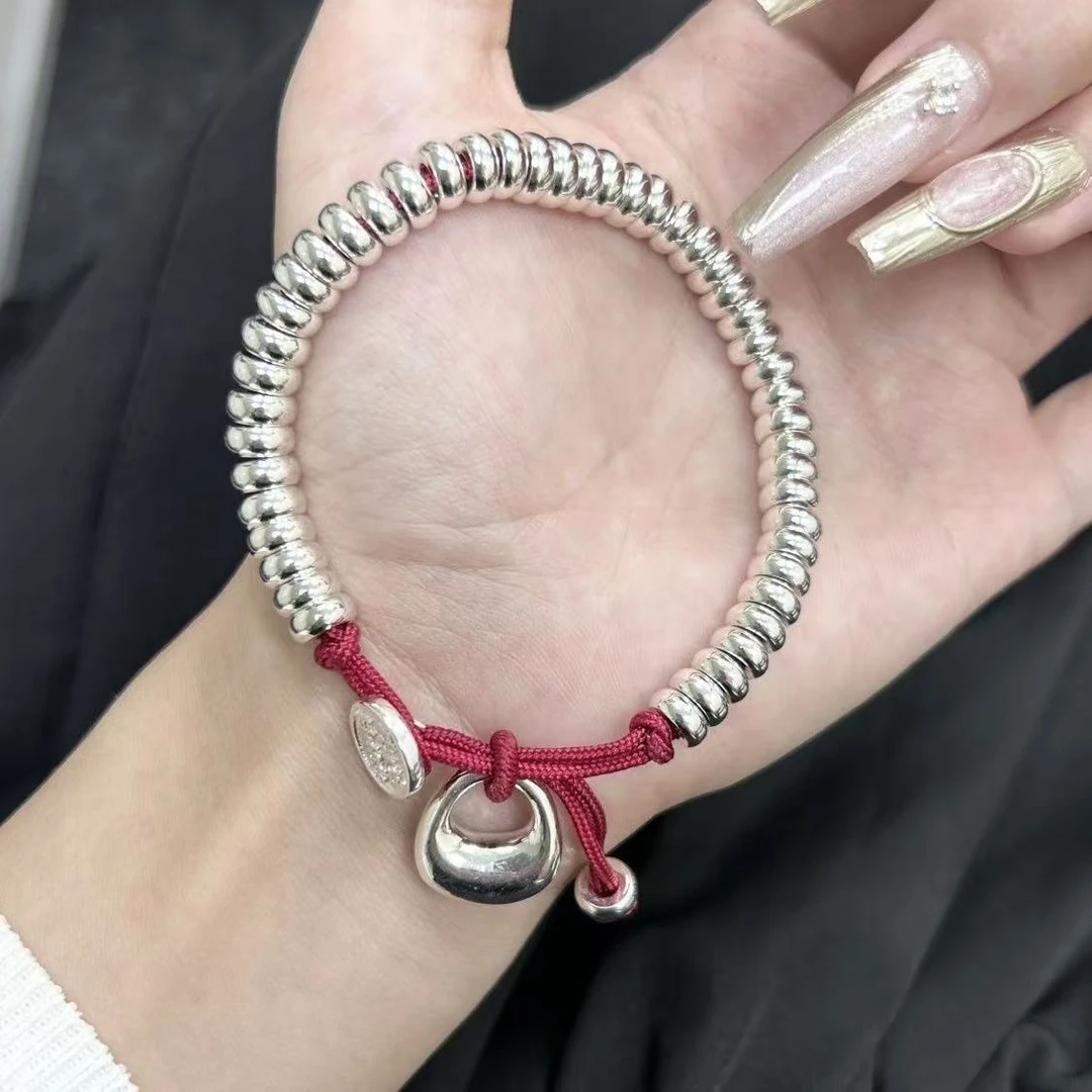 足银手链 时尚手链红绳盘缠（无礼盒）YZ020